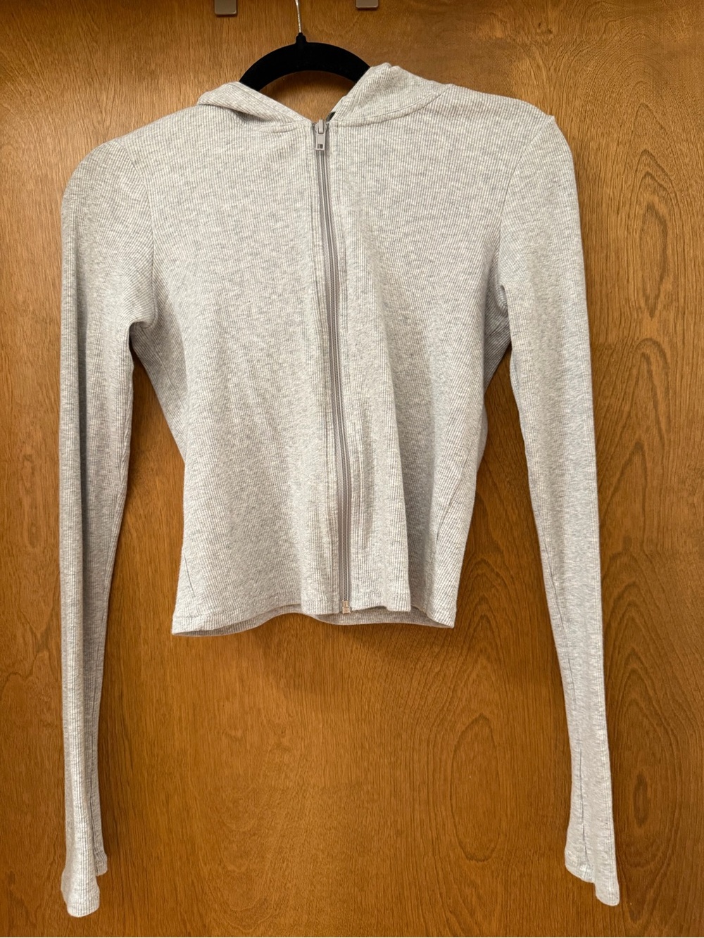 SKIMS Heather Gray Zip-up